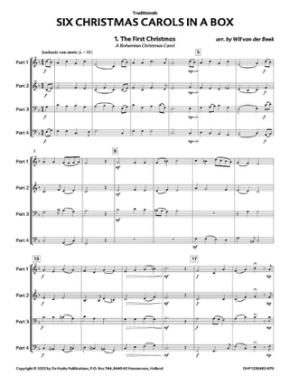 Six Christmas Carols in a Box - Partition